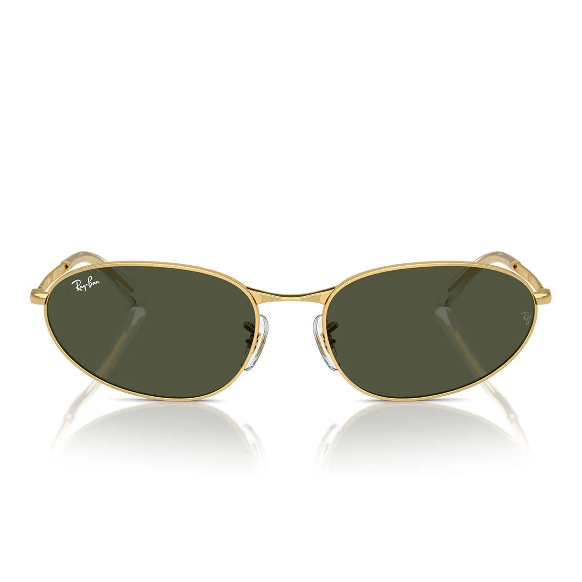Ray-Ban RB3734 001/31 – Occhiali da sole oro con lenti verdi - Ottica Apicella Piazza Duomo