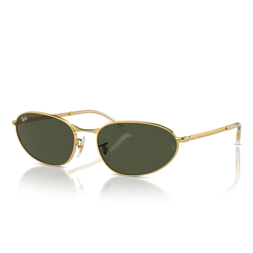 Ray-Ban RB3734 001/31 – Occhiali da sole oro con lenti verdi - Ottica Apicella Piazza Duomo